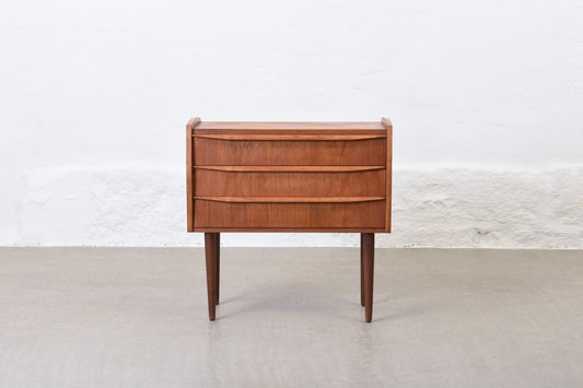 1960s teak chest of three drawers