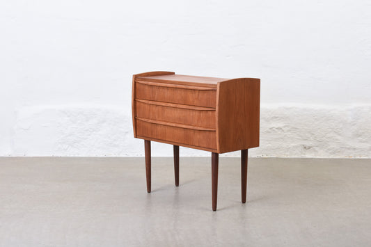 1960s teak chest of three drawers