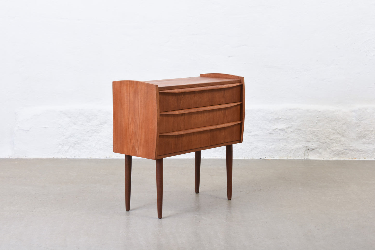 1960s teak chest of three drawers