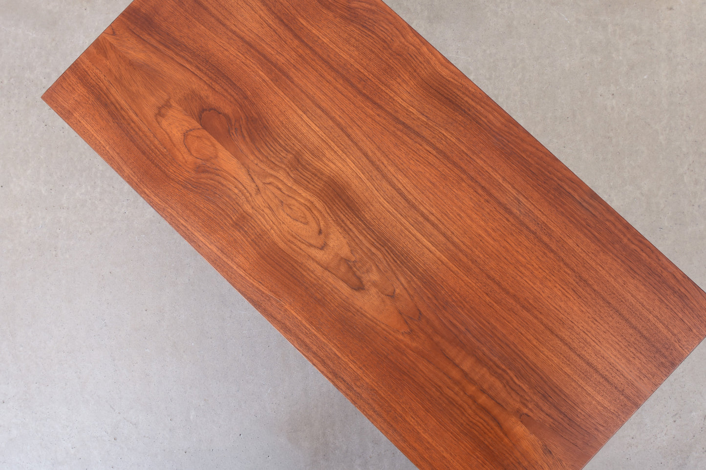 1960s twin pedestal desk in teak - 128L cm