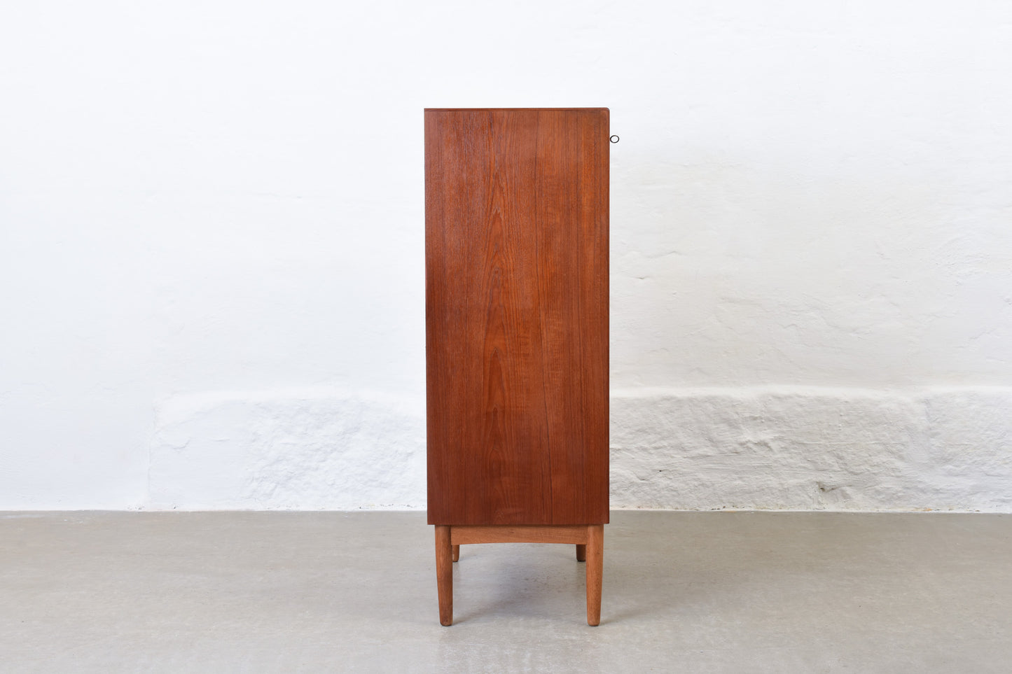 1960s teak chest on oak base