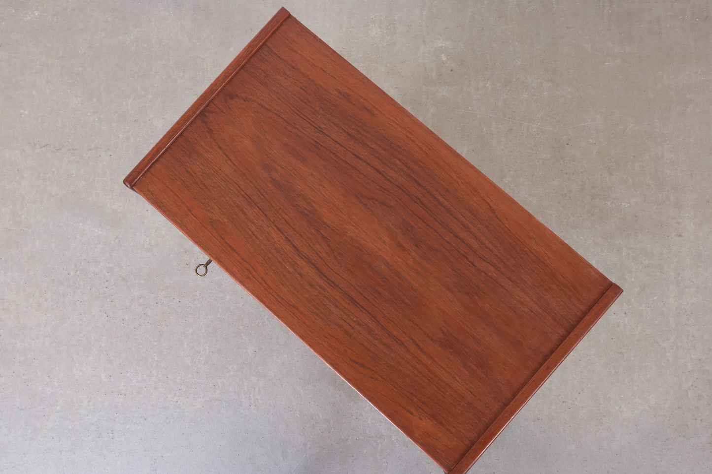 1960s teak chest on oak base