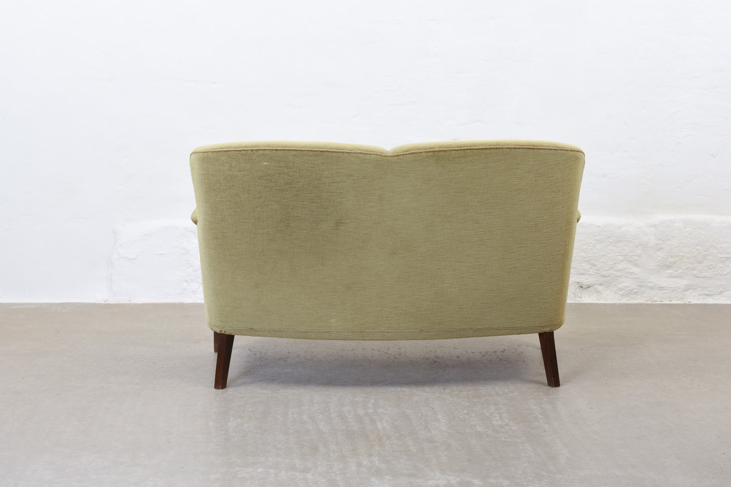 1950s Danish two seater in velvet