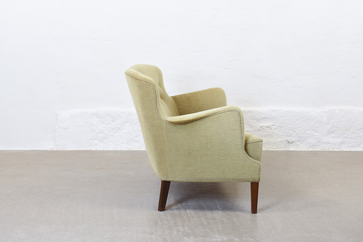 1950s Danish two seater in velvet