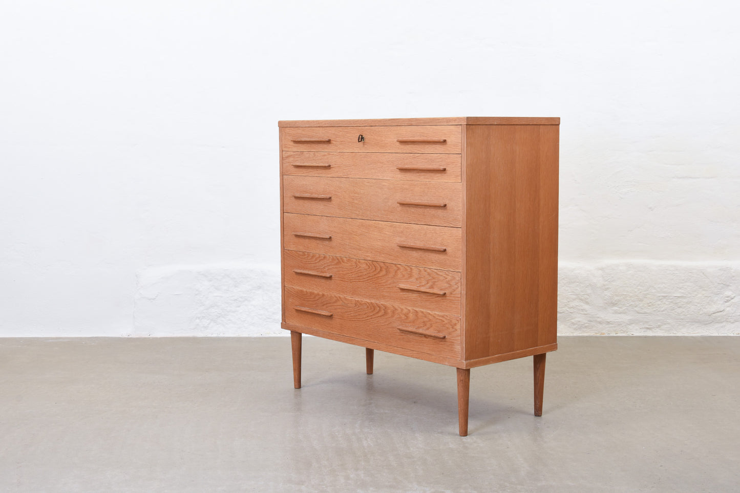 1960s oak chest of drawers