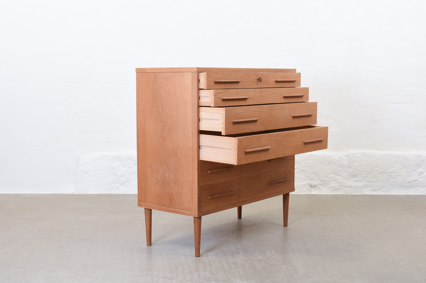1960s oak chest of drawers