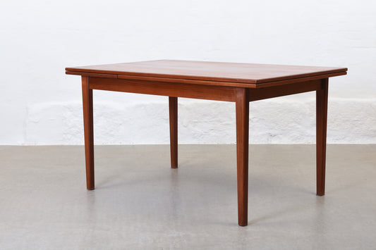 1960s extending dining table in teak - 138L cm