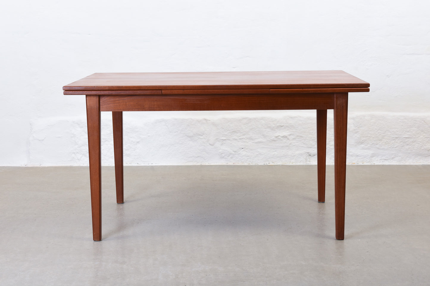 1960s extending dining table in teak - 138L cm