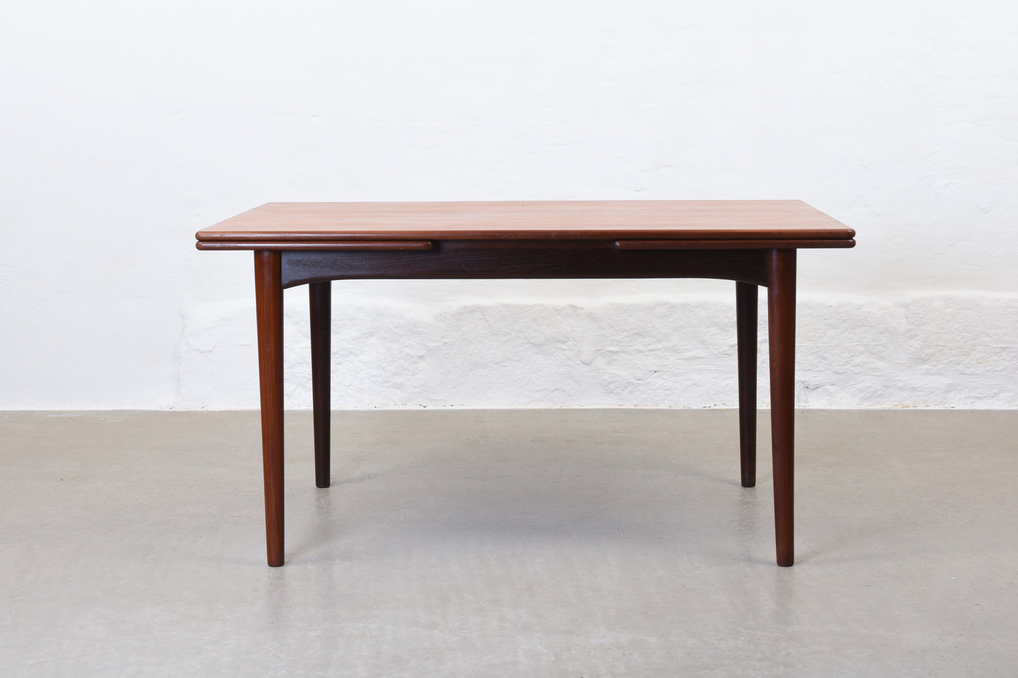1960s extending dining table in teak - 138L cm