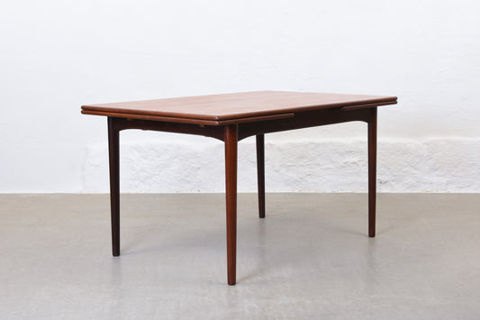 1960s extending dining table in teak - 138L cm