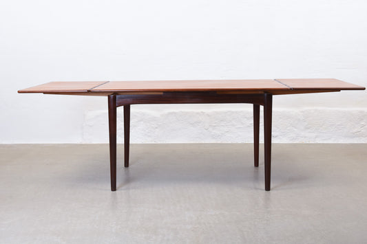 1960s extending dining table in teak - 138L cm