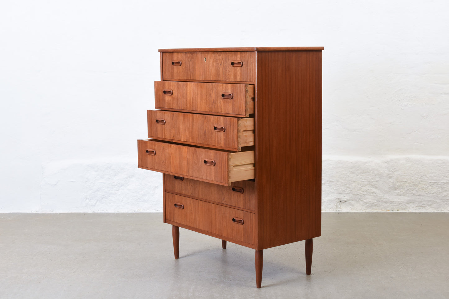 1950s teak chest of drawers
