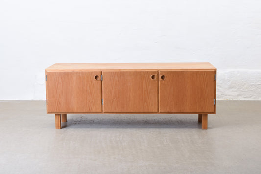 1960s low oak sideboard