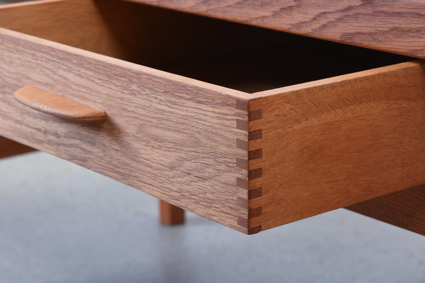 1960s teak + oak coffee table with drawer
