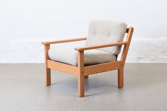 Two available: 1970s pine loungers by Erik Wørts