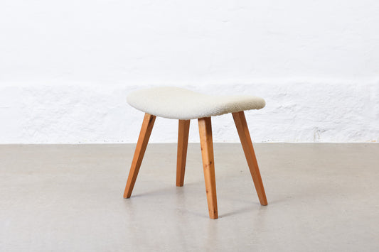 1960s Swedish stool on splayed legs