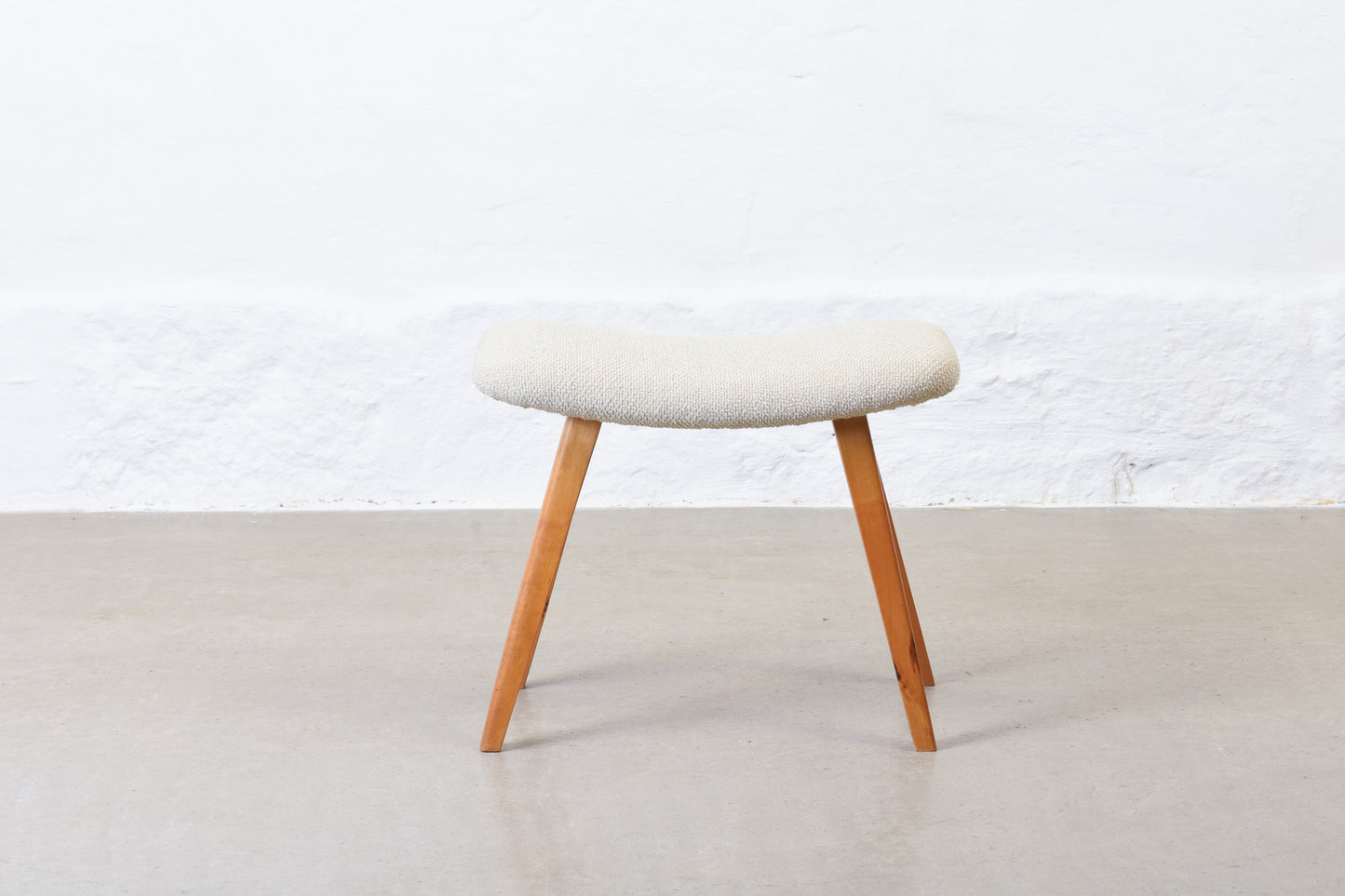 1960s Swedish stool on splayed legs