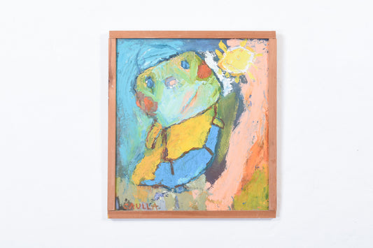 Oil painting by Ulla Frellsen - 1970s
