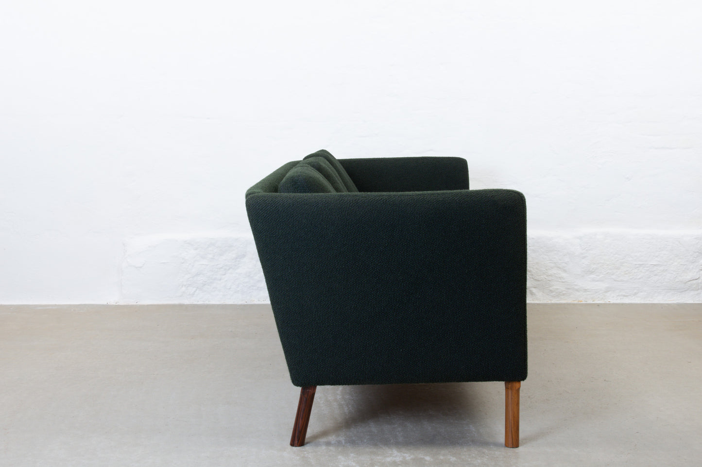 Newly reupholstered: 1960s three seater by Arne Vodder