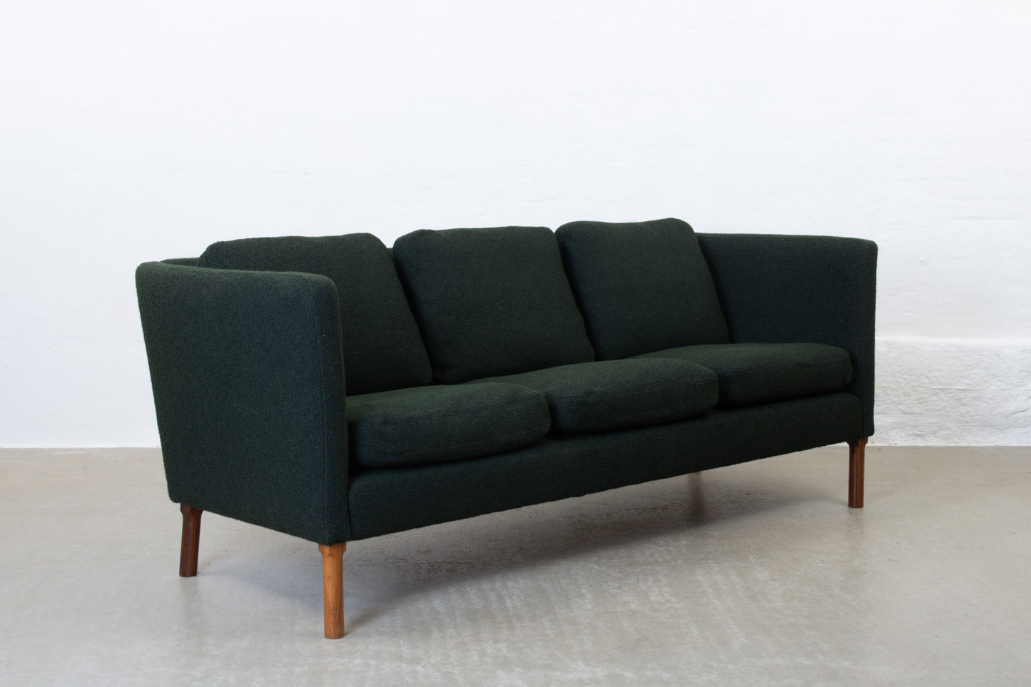 Newly reupholstered: 1960s three seater by Arne Vodder