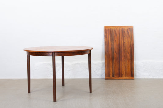 1960s extending circular dining table in rosewood