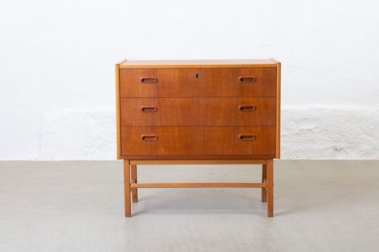 1960s low chest in teak
