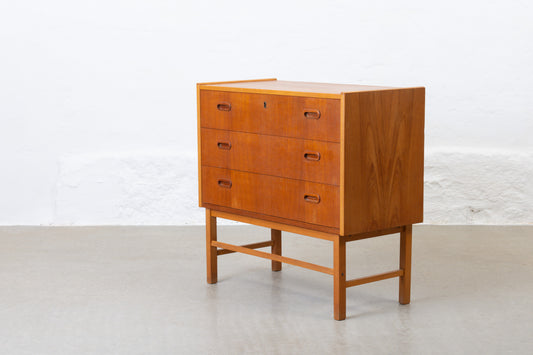1960s low chest in teak