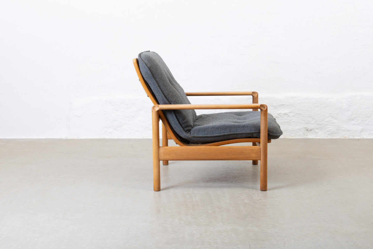 1960s oak lounger by Madsen & Schubell