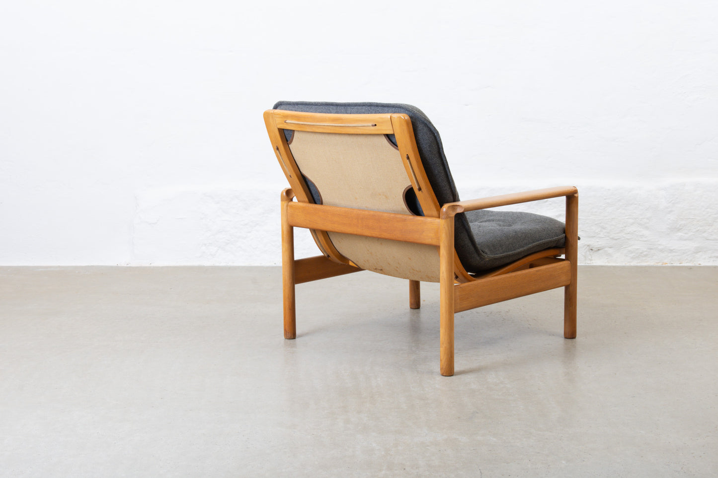 1960s oak lounger by Madsen & Schubell