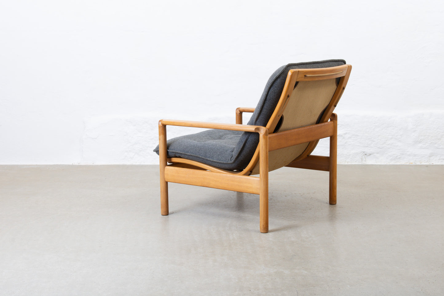 1960s oak lounger by Madsen & Schubell