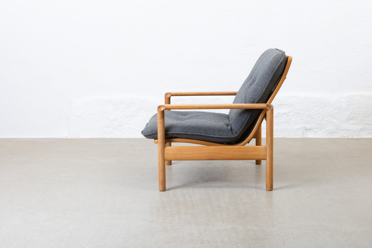 1960s oak lounger by Madsen & Schubell