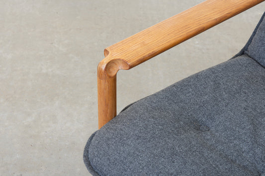 1960s oak lounger by Madsen & Schubell