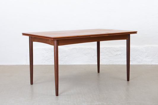 1960s extending dining table in teak - 140L cm