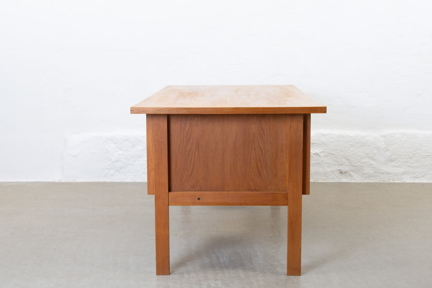 1960s twin pedestal desk in oak by Svend Aage Madsen