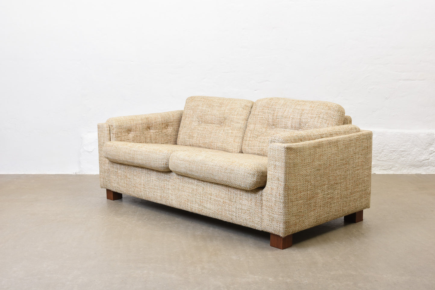 1960s Danish wool two seat sofa