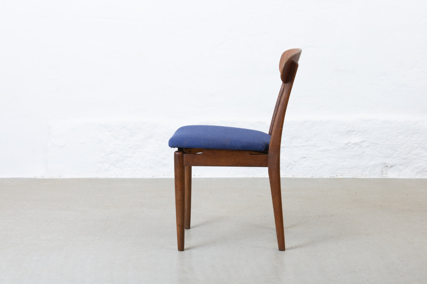 1950s set of four teak + oak dining chairs by Slagelse Møbelværk