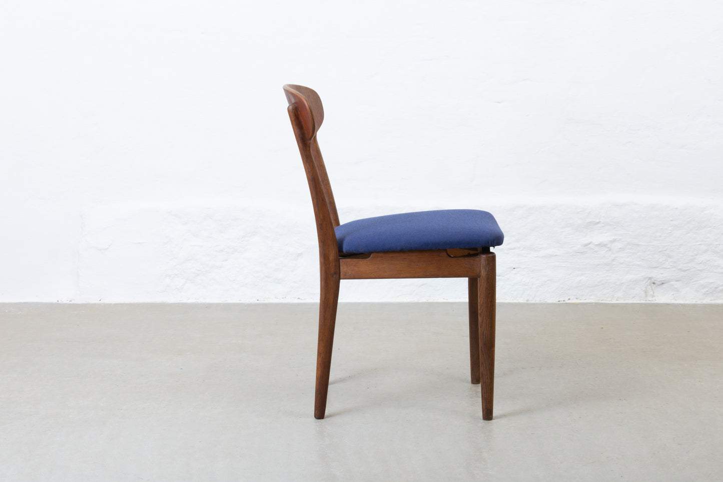 1950s set of four teak + oak dining chairs by Slagelse Møbelværk