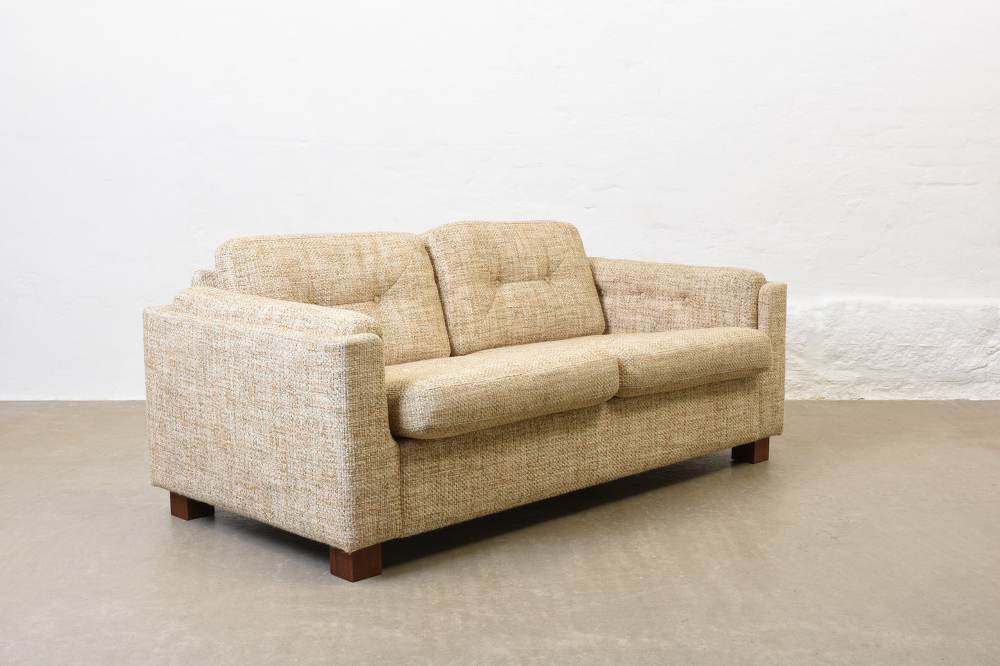 1960s Danish wool two seat sofa