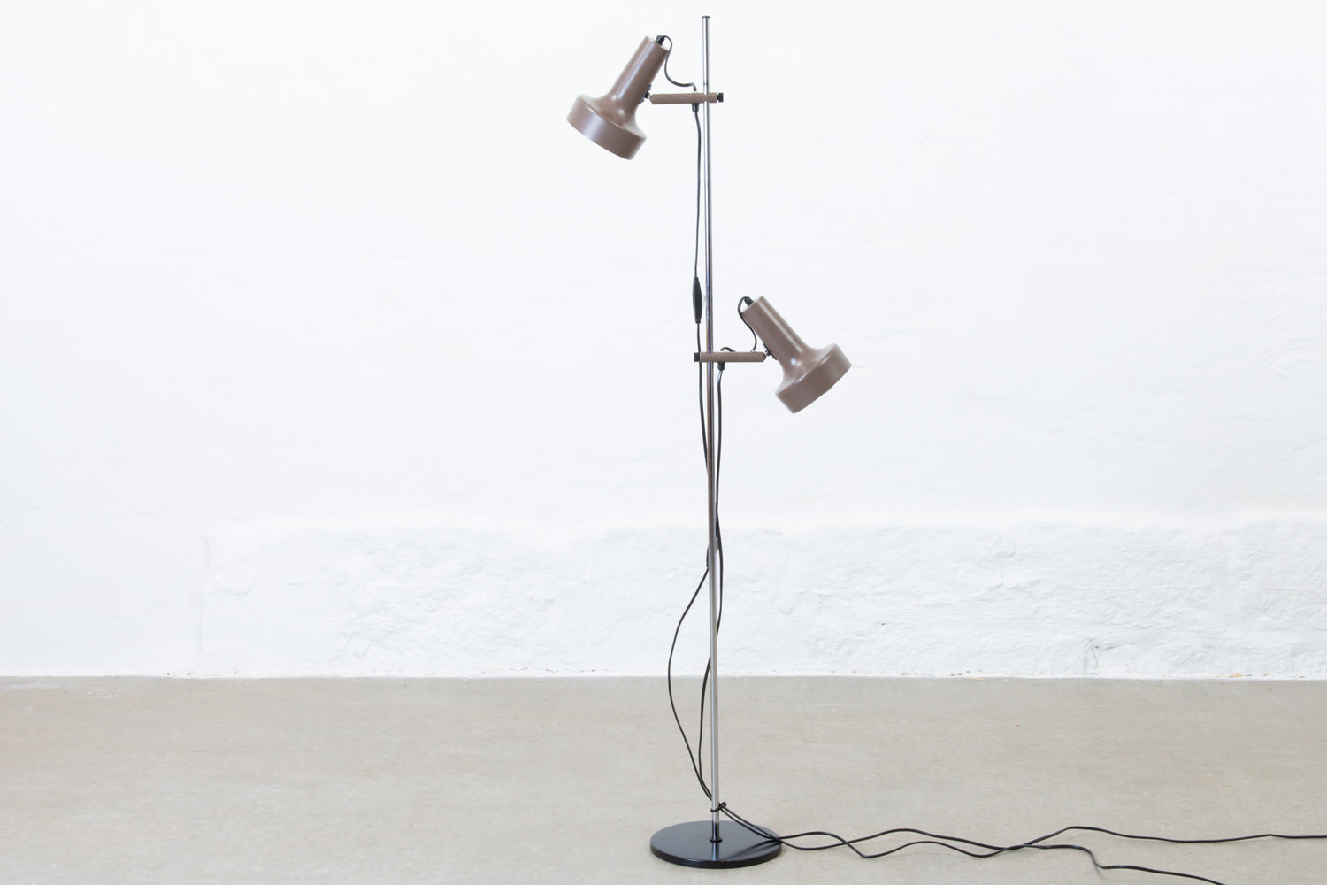 1960s twin-headed floor lamp