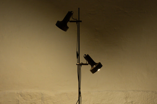 1960s twin-headed floor lamp
