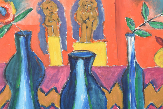 Oil painting by Rolf Gjedsted - 1990