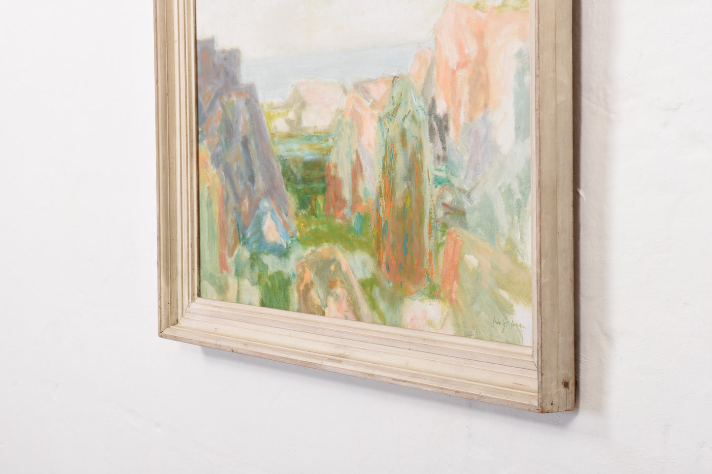 Oil painting by Helge Jensen - 1950s