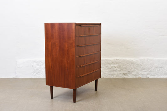 1960s teak chest with lipped handles no. 1