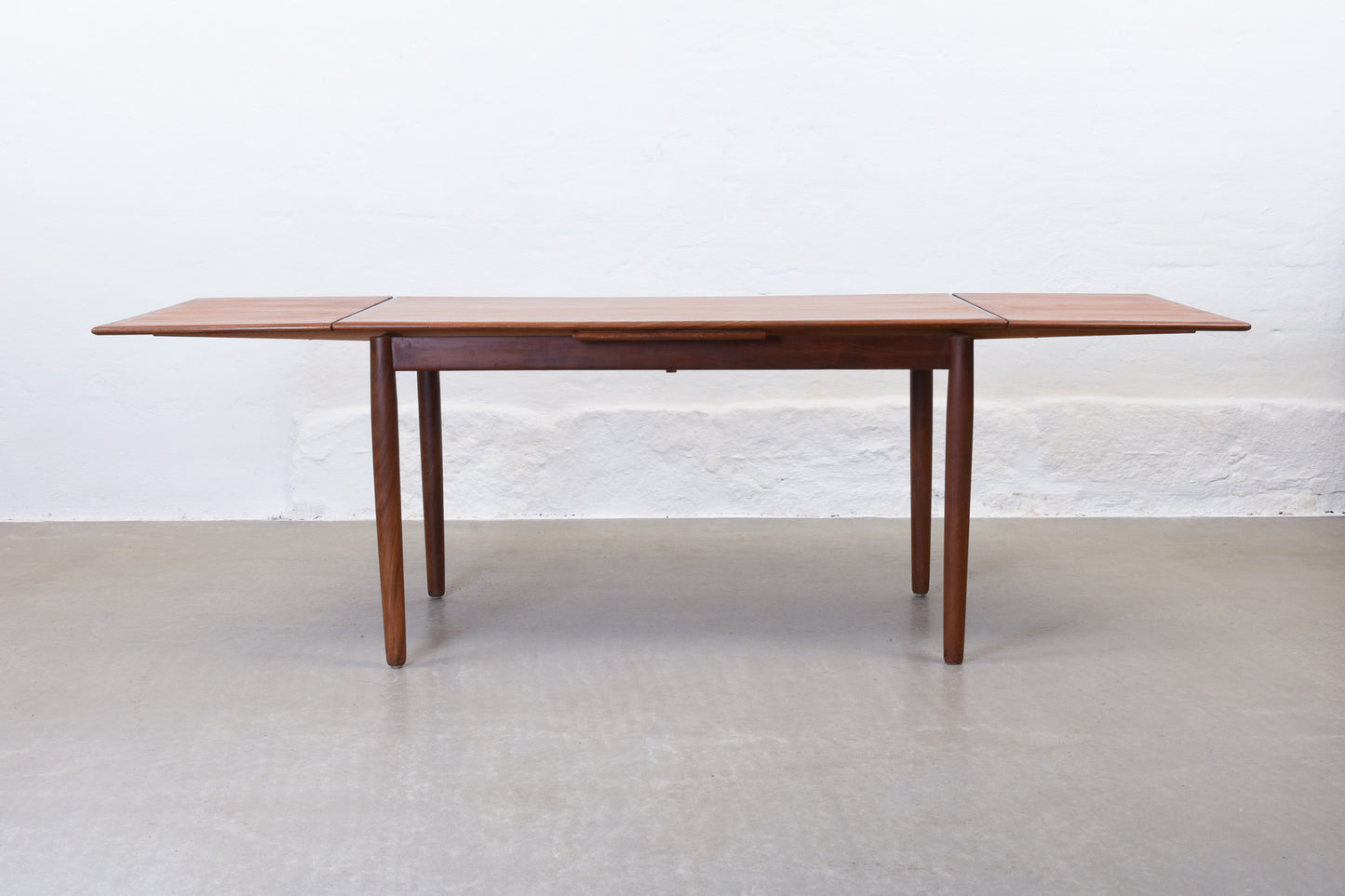 1960s extending teak dining table - 140L cm