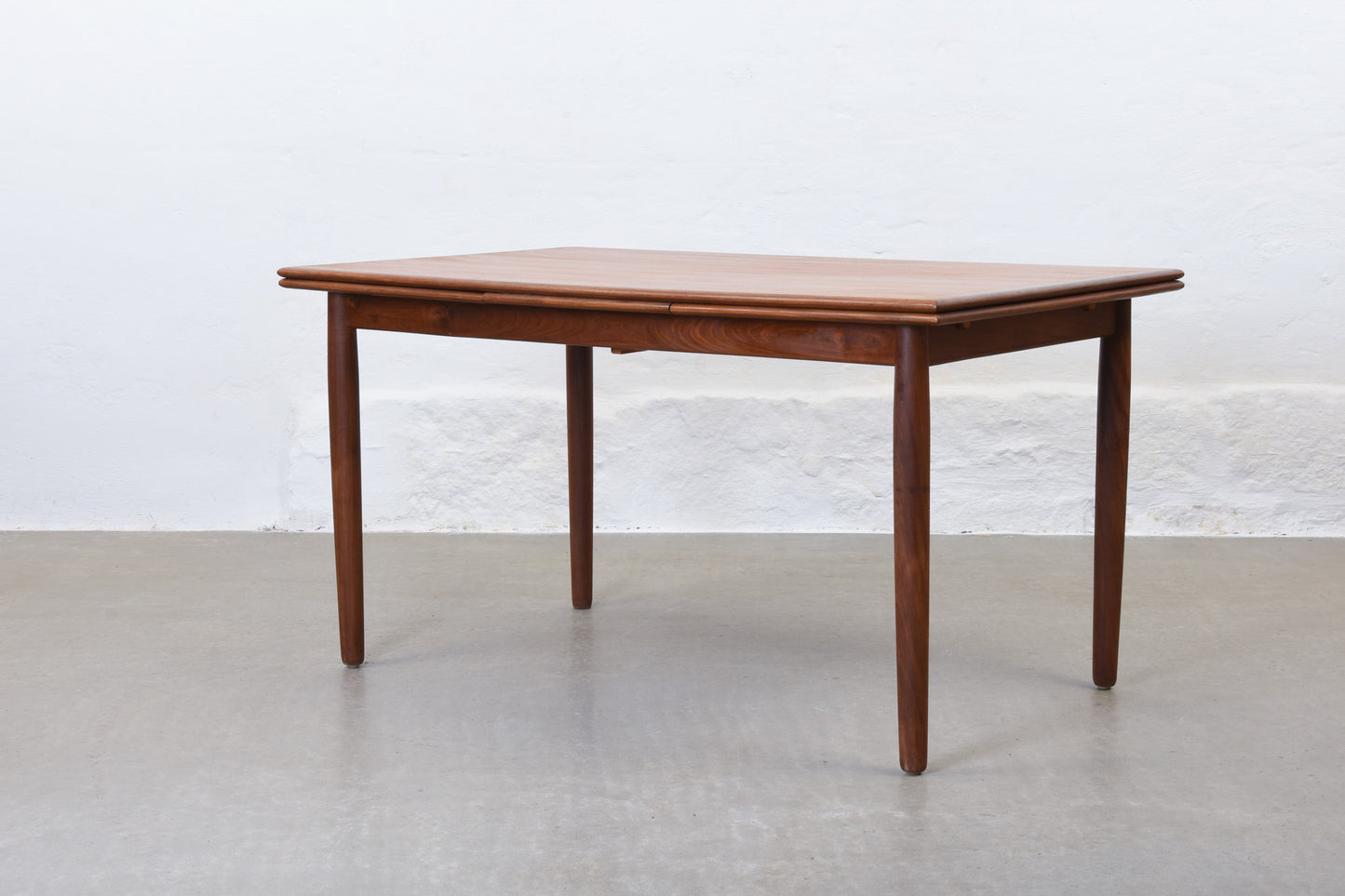 1960s extending teak dining table - 140L cm