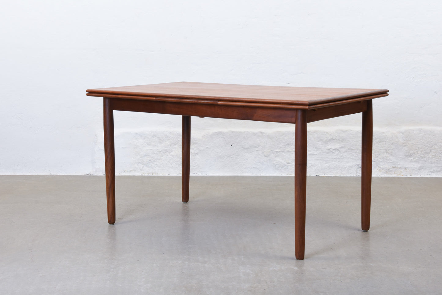 1960s extending teak dining table - 140L cm