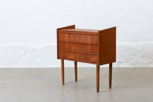 1960s low chest in teak - 68H cm