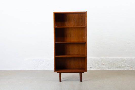 1960s tall teak bookshelf
