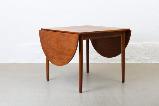 1960s drop-leaf dining table in teak