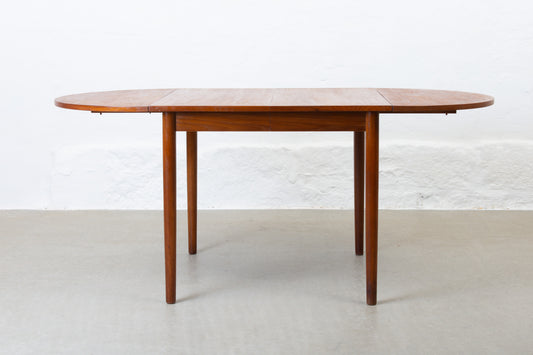 1960s drop-leaf dining table in teak